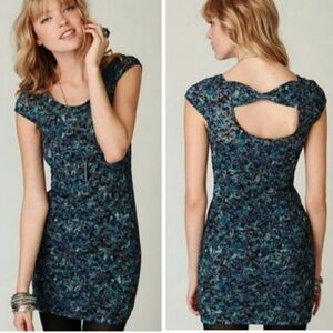 Free People Blue Floral Mini Dress